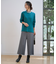 【洗える】WORETED WOOL BLEND クルーネック ニット
