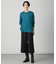 【洗える】WORETED WOOL BLEND クルーネック ニット