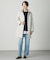 【洗える】WORETED WOOL BLEND クルーネック ニット