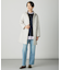 【洗える】WORETED WOOL BLEND クルーネック ニット