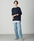 【洗える】WORETED WOOL BLEND クルーネック ニット