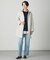【洗える】WORETED WOOL BLEND クルーネック ニット