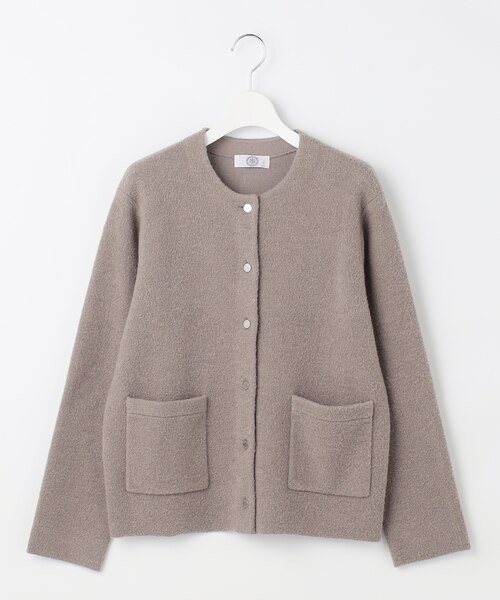 032*新品 ジェイプレス レディース【洗える】BOUCLE ニット アウターM 洗える】BOUCLE ニット アウター｜ジェイ・プレスの通販｜&mall
