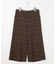 milledタータンラメチェック クロップド パンツ