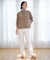 【WEB限定カラーあり・洗える】ツムギートflannel ストレート パンツ
