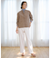 【WEB限定カラーあり・洗える】ツムギートflannel ストレート パンツ