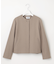【WEB限定カラーあり・洗える】ツムギートflannel ノーカラー ジャケット