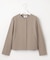 【WEB限定カラーあり・洗える】ツムギートflannel ノーカラー ジャケット