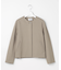 【WEB限定カラーあり・洗える】ツムギートflannel ノーカラー ジャケット