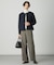 【WEB限定カラーあり・洗える】ツムギートflannel ノーカラー ジャケット
