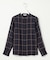 サイロチェック ストライプ ブラウス