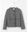 Lightループチェック ツイード ジャケット