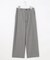 シャンブレー2wayストレッチ ワイド ストレート パンツ