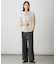 【洗える】シャンブレー2wayストレッチ ワイド ストレート パンツ
