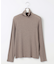 【洗える】カシミヤシルクシアーリブ タートル カットソー