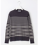 【洗える】SOFT TOUCH WOOL ボーダー ニット