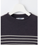 【洗える】SOFT TOUCH WOOL ボーダー ニット