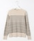 【洗える】SOFT TOUCH WOOL ボーダー ニット