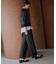 【洗える】SOFT TOUCH WOOL ボーダー ニット