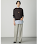 【洗える】SOFT TOUCH WOOL 立ち襟 ニット
