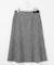 ウールシルク ハウンドトゥース フレア スカート
