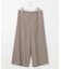 シルクネップツイード クロップド パンツ