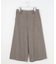 シルクネップツイード クロップド パンツ