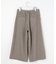 シルクネップツイード クロップド パンツ