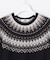 FAIR ISLE ラウンドネック ニット
