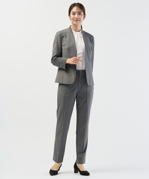 セットアップ対応】BAHARIYE SOLID ノーカラー ジャケット｜ジェイ