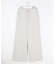 【WEB限定】セルロースリネンストレッチ ワイドストレート パンツ