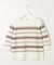 COTTON POLYESTER ボーダー ニット