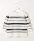 COTTON POLYESTER ボーダー ニット