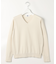 HIGH GAUGE BASIC Vネック ニット