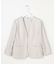 OXIJEWEL ストレッチ ノーカラー ジャケット