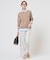 【WEB限定カラーあり】コンパクトエステネージュ シャーリング シャツ ブラウス