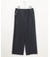 麻シェルドライ ワイド ストレート パンツ