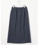 リネンバイオシャンブレー Aライン スカート