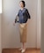 LINEN COTTON BLEND ニット カーディガン