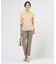 【WEB限定カラーあり】TCシャンブレーサテンST テーパード パンツ