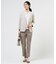 【WEB限定カラーあり】TCシャンブレーサテンST テーパード パンツ