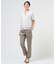 【WEB限定カラーあり】TCシャンブレーサテンST テーパード パンツ