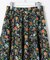 スパンボタニカル プリント ロング フレア スカート