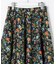 スパンボタニカル プリント ロング フレア スカート