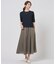 【WEB限定・セット着用可】リネン フレア スカート