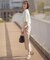 FLAXASAオックス ワイド ストレート パンツ
