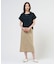 【2WAY】コットンスムース フレンチスリーブ カットソー