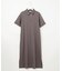 【WEB限定】コットンスムース ポロワンピース