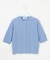 COTTON ACETATE DRY クルーネック カーディガン