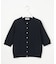 COTTON ACETATE DRY クルーネック カーディガン